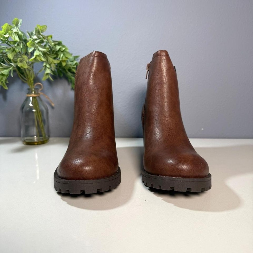 Sun‎ + Stone Women's Brown Heeled Ankle Boots Size 10 M - Picture 4 of 7